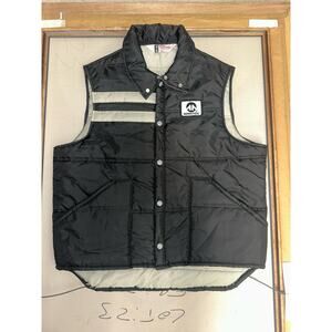 Vintage Puffer Vest Active Generation Mantek vintage black white stripes size XL
